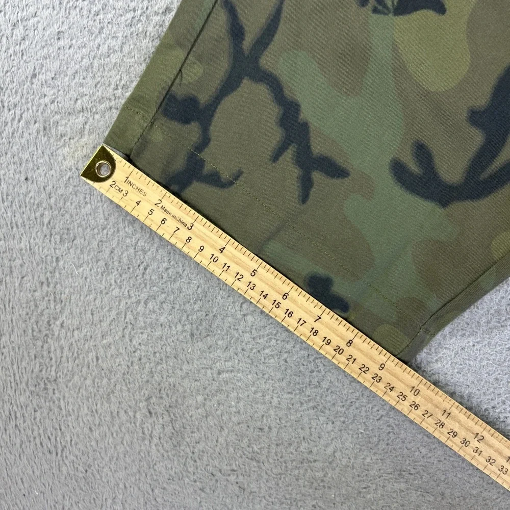 Volcom Shorts Mens 30 Green‎ Camo Chino Vmonty Stretch 22 Skate Military NEW - Picture 9 of 9